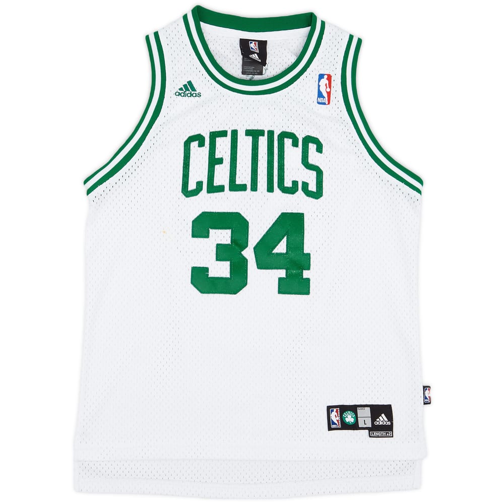 2006-10 Boston Celtics Pierce #34 adidas Swingman Home Jersey - 6/10 - (L.Boys)