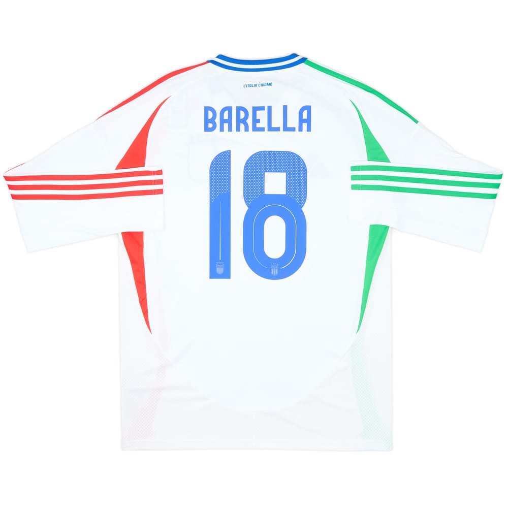 2024-25 Italy Away L/S Shirt Barella #18