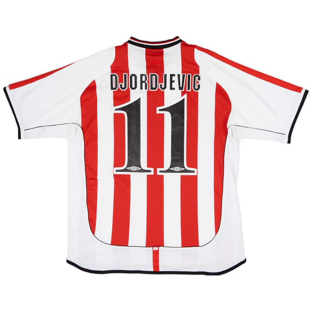 2001-02 Olympiakos Home Shirt Djordjevic #11 - 5/10 - (XL)