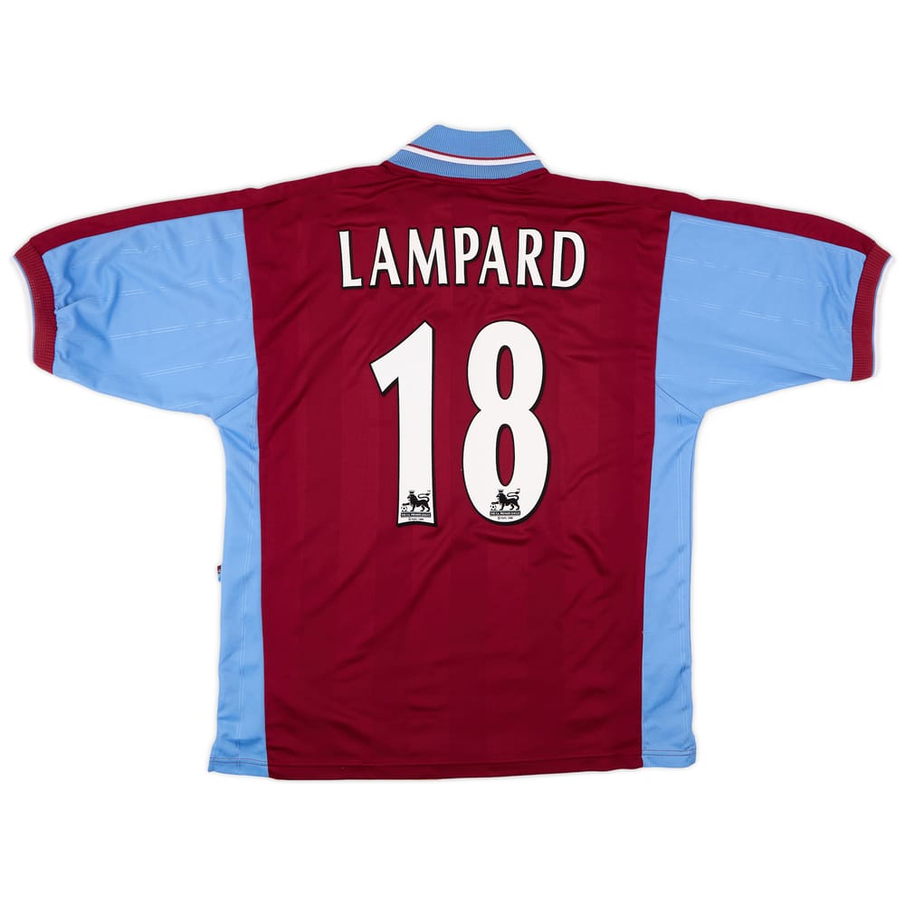 1997-98 West Ham Home Shirt Lampard #18 - 9/10 - (L)
