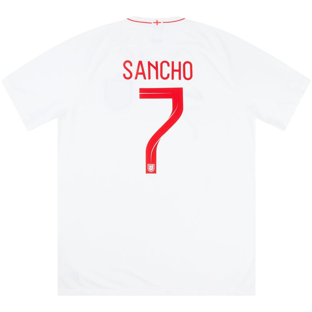 2018-19 England Home Shirt Sancho #7 - 6/10 - (S)