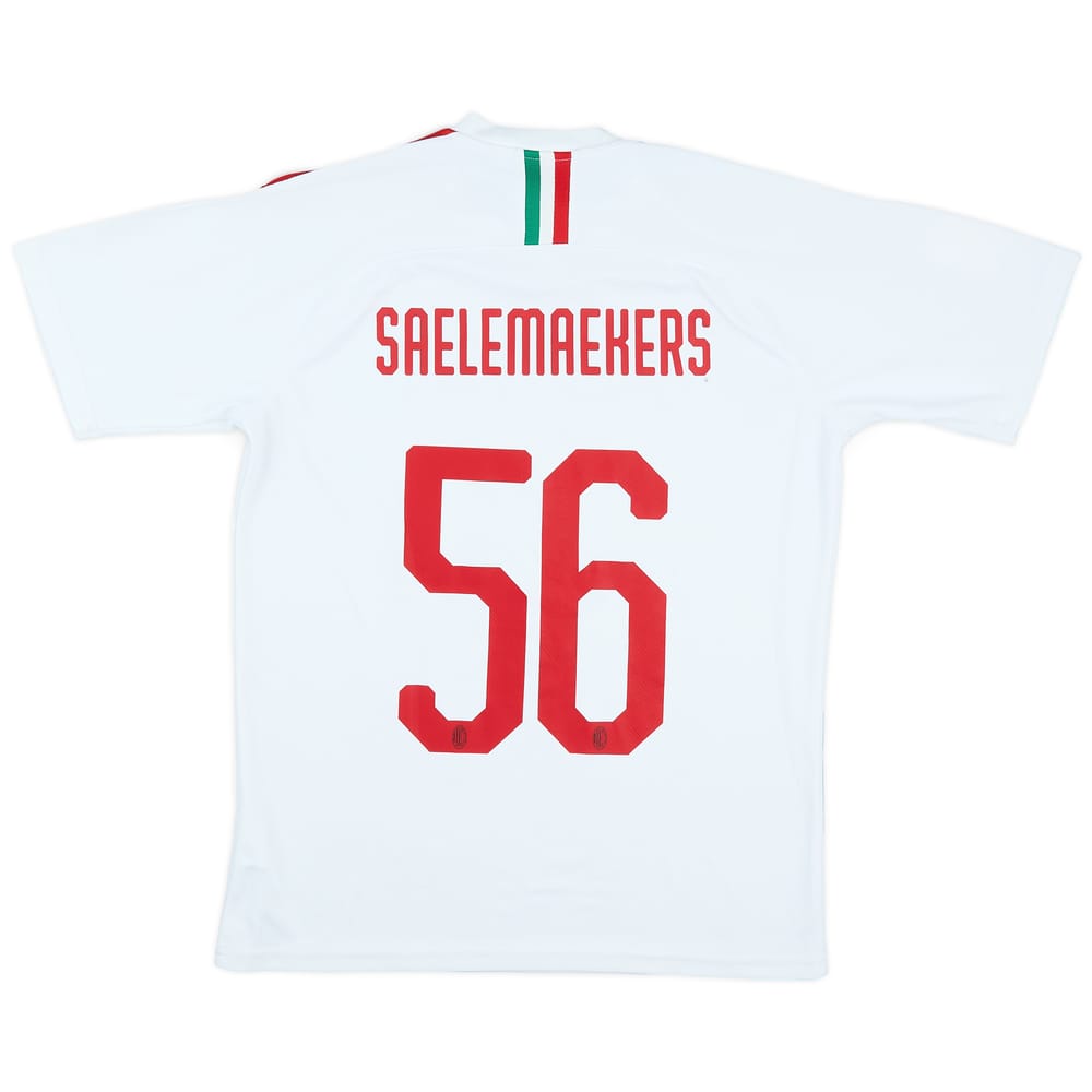 2019-20 AC Milan Authentic Away Shirt Saelemaekers #56 - 5/10 - (M)