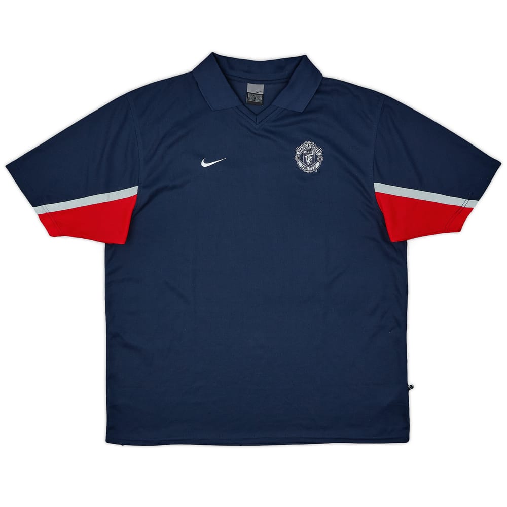 2003-04 Manchester United Nike Polo Shirt - 8/10 - (XL)
