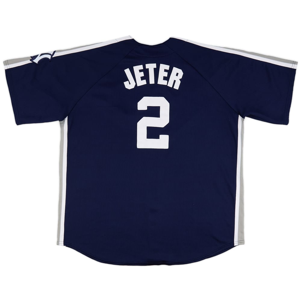 2012 New York Yankees Jeter #2 Majestic Jersey - 7/10 - (XXL)