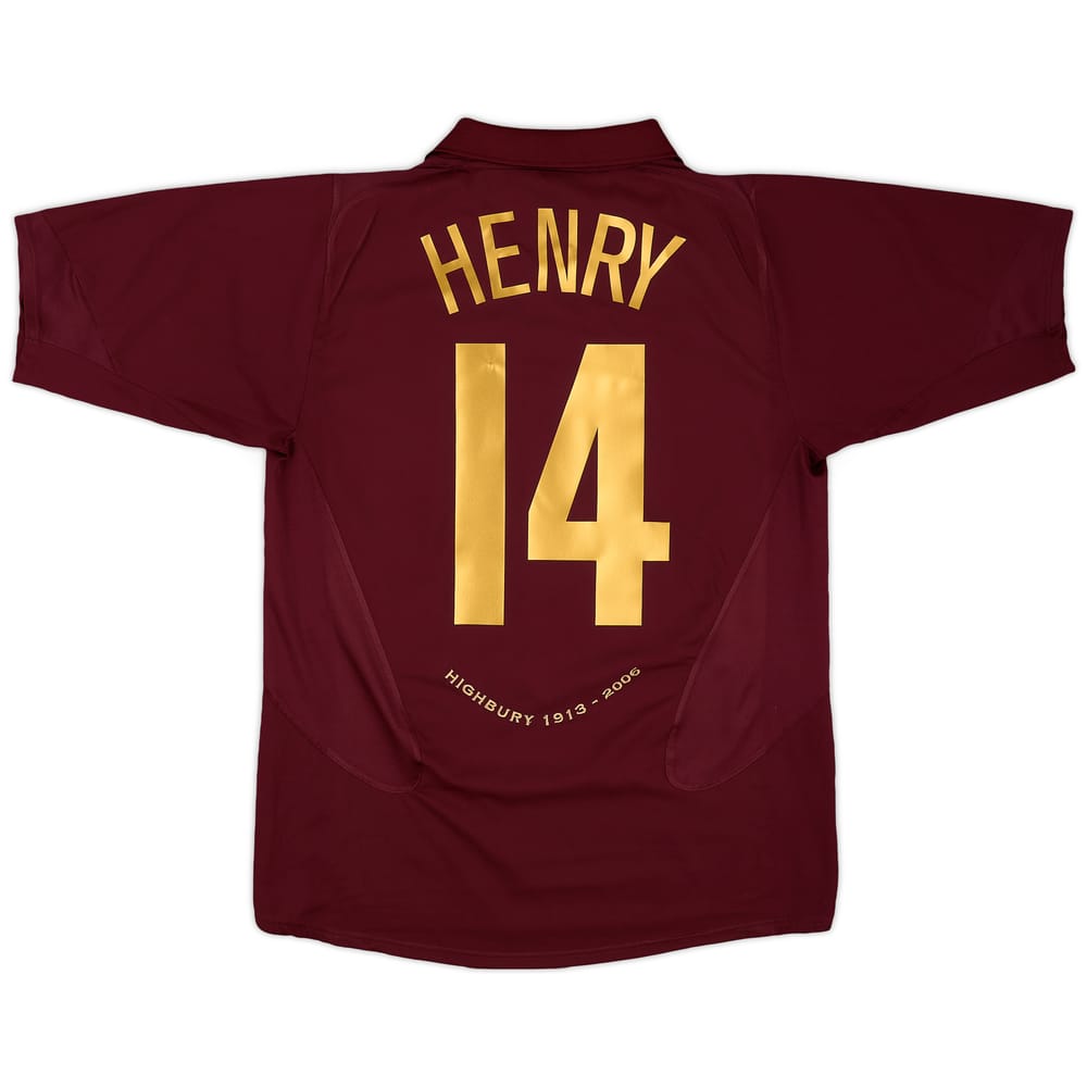 2005-06 Arsenal Home Shirt Henry #14 - 5/10 - (M)