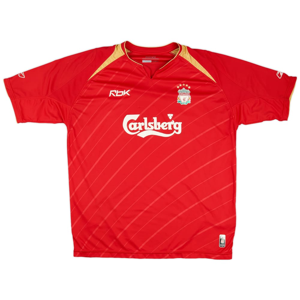 2005-06 Liverpool CL Home Shirt - 8/10 - (XL)