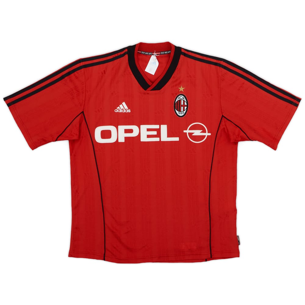 1999-00 AC Milan adidas Training Shirt - 9/10 - (L)
