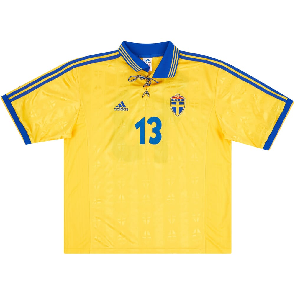 1998 Sweden Match Issue Home Shirt #13 (Lucic)