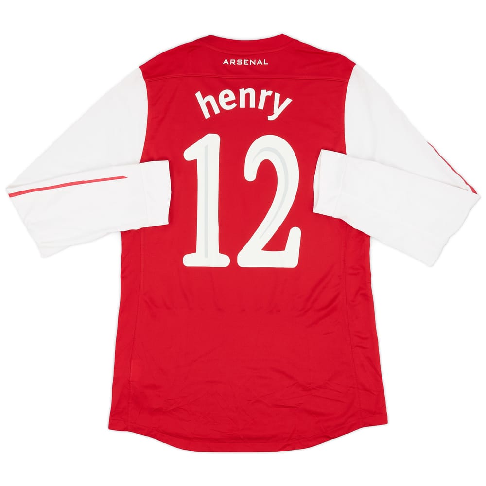2011-12 Arsenal Player Issue Home L/S Shirt Henry #12 - 7/10 - (L)