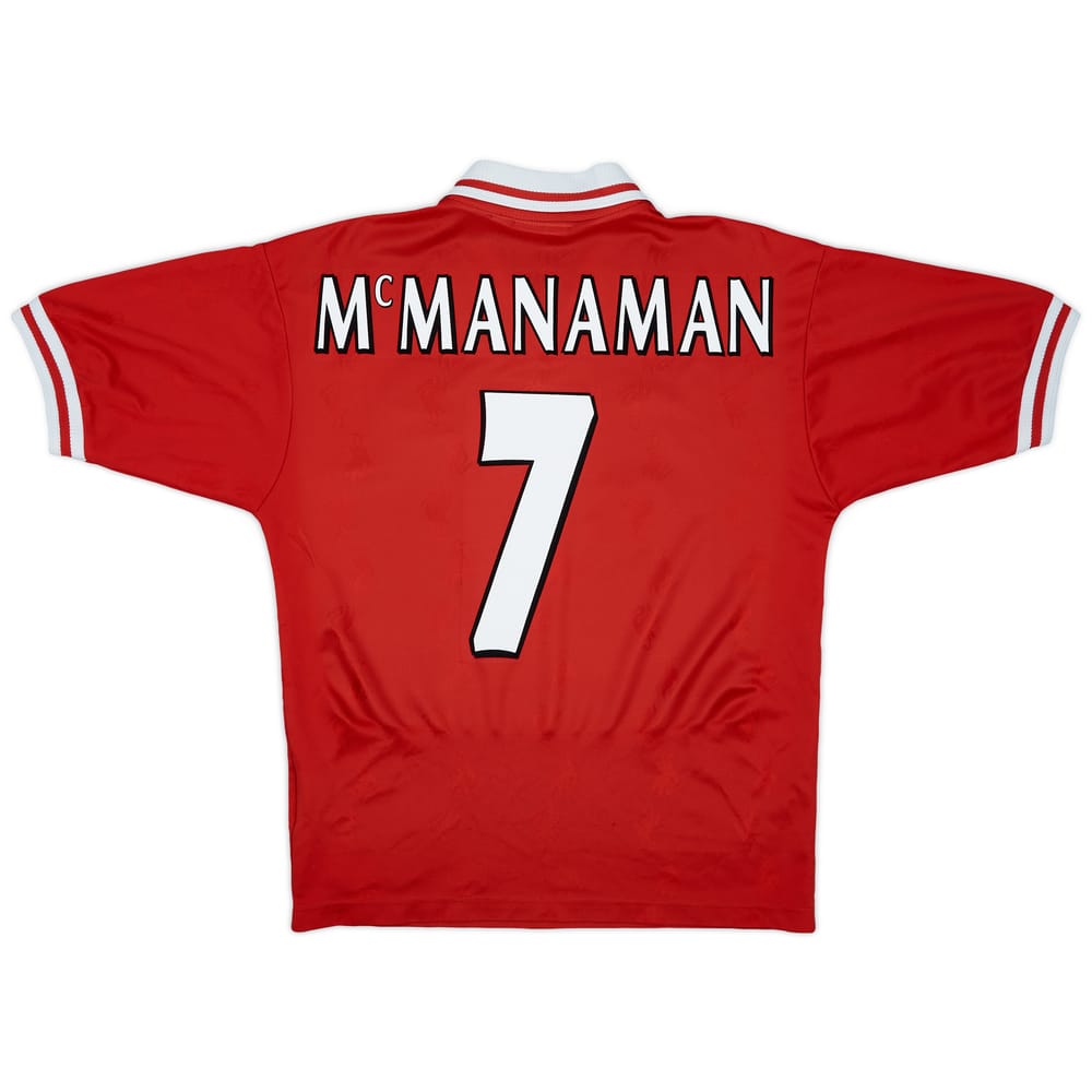 1996-98 Liverpool Home Shirt McManaman #7 - 6/10 - (M)