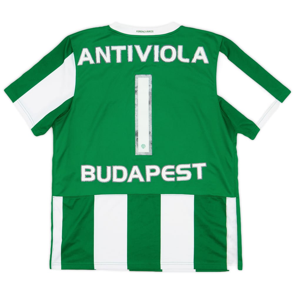 2009-10 Ferencvaros Home Shirt Antiviola #1 - 6/10 - (L)