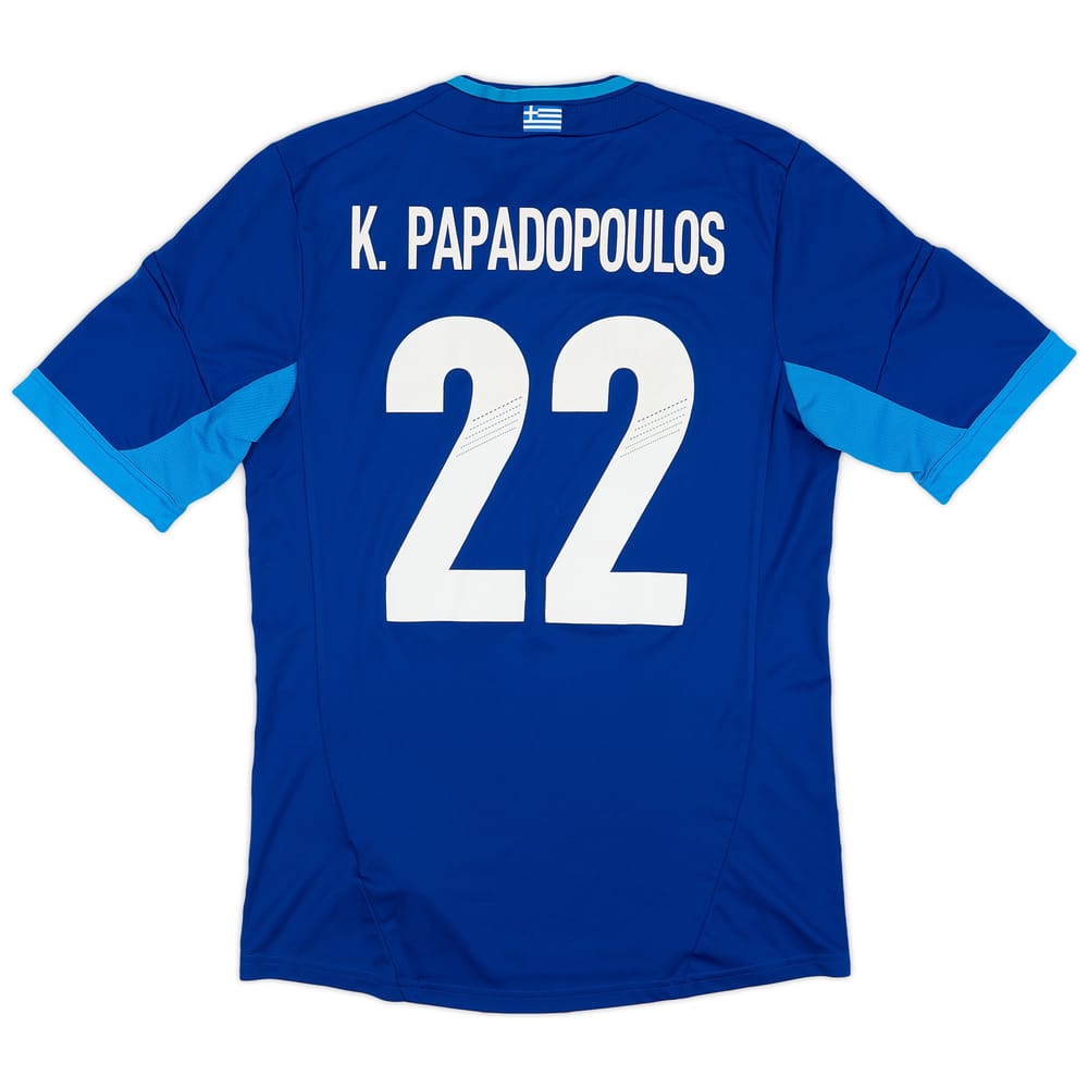 2012-13 Greece Away Shirt K.Papadopoulos #22 - 8/10 - (M)
