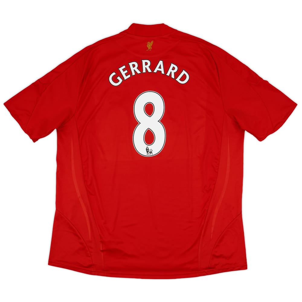 2008-10 Liverpool Home Shirt Gerrard #8 - 7/10 - (3XL)