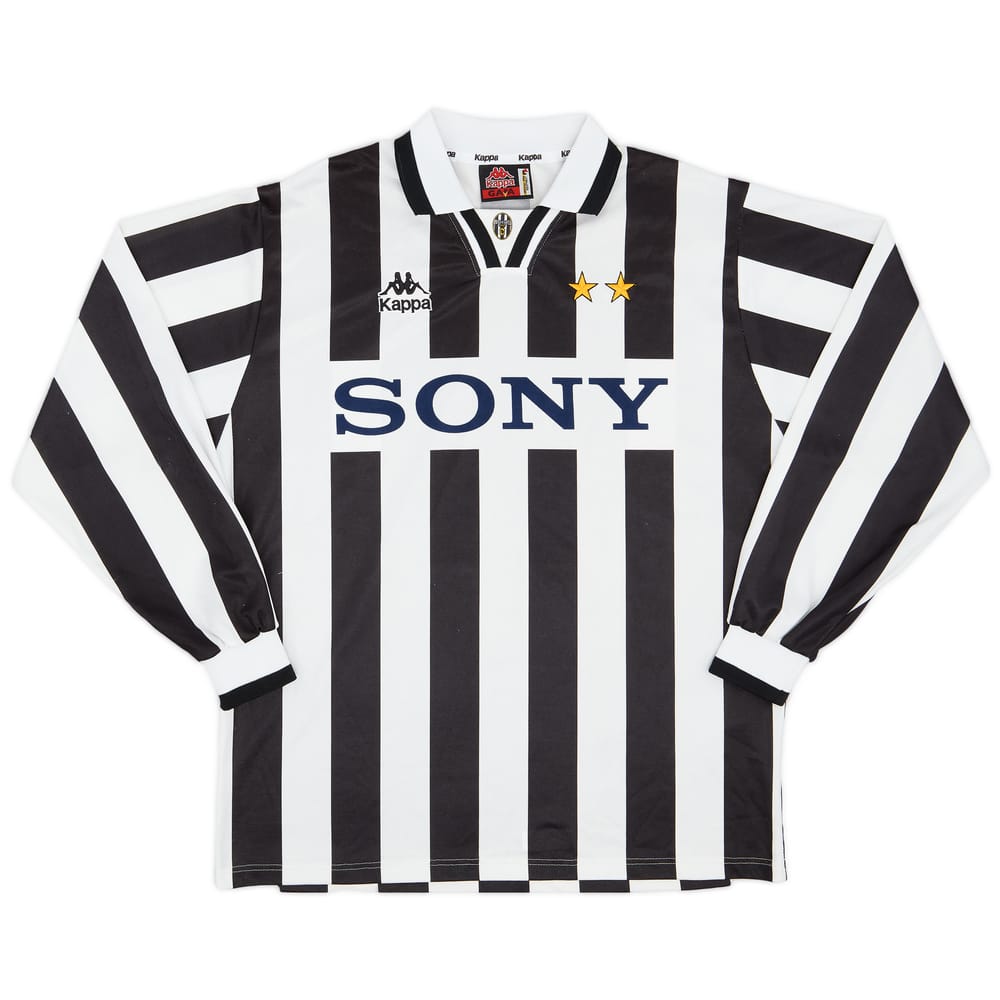 1995-97 Juventus Home L/S Shirt - 8/10 - (L)