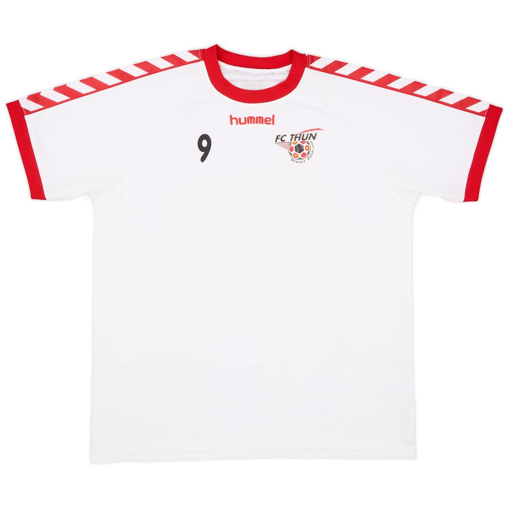 2005-06 FC Thun Hummel Player Issue Away/Training Shirt #9 - 7/10 - (XL)