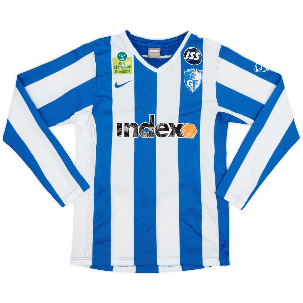 2008-09 Grenoble Foot Home L/S Shirt - 7/10 - (L.Boys)