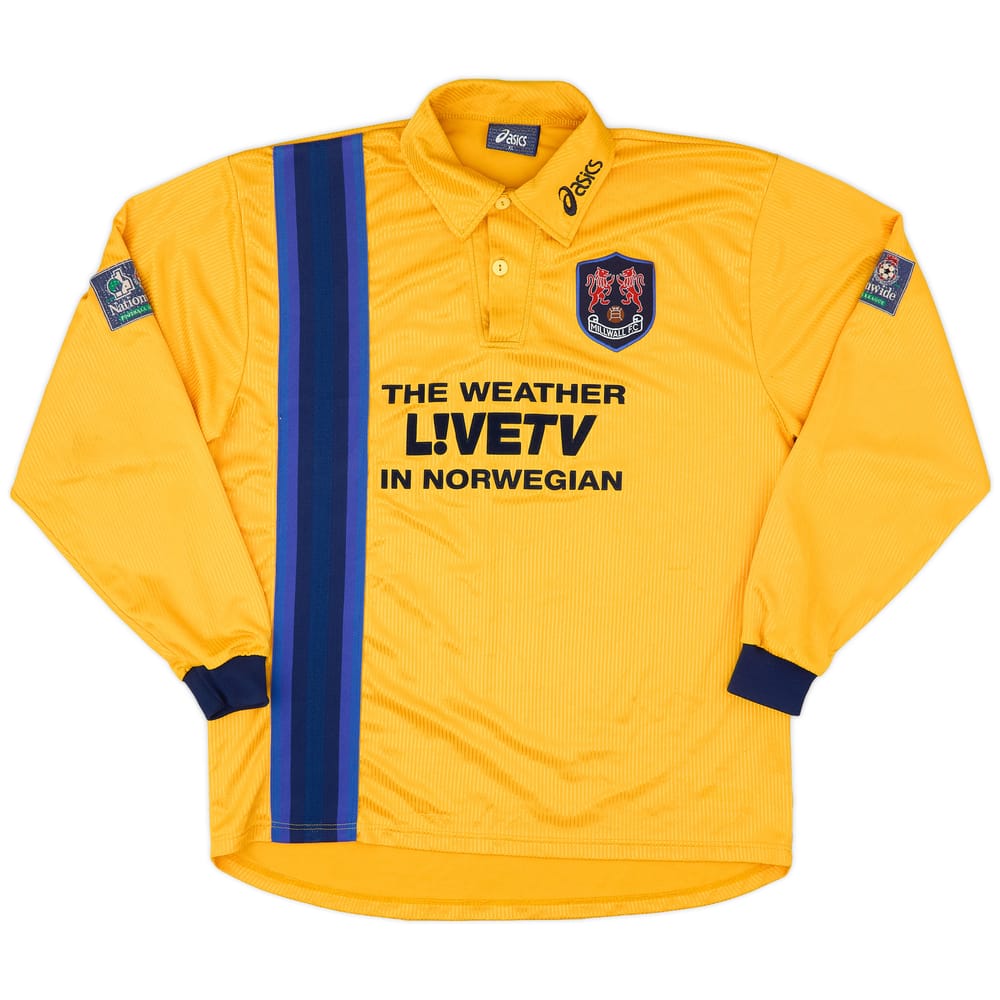 1998-99 Millwall Match Issue Away L/S Shirt #7