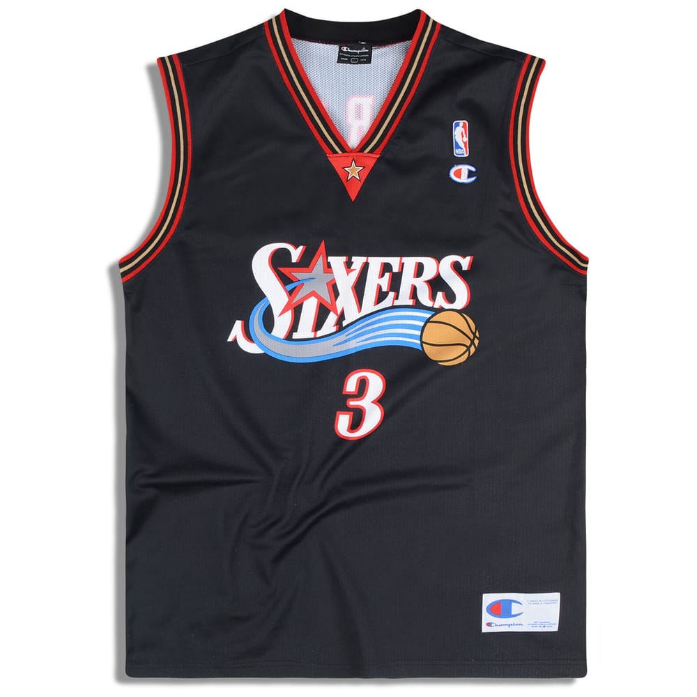 2000-06 Philadelphia 76ers Iverson #3 Champion Jersey (Away) Y