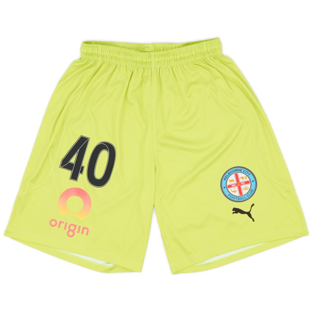 2021-22 Melbourne City Match Issue GK Shorts # - 5/10