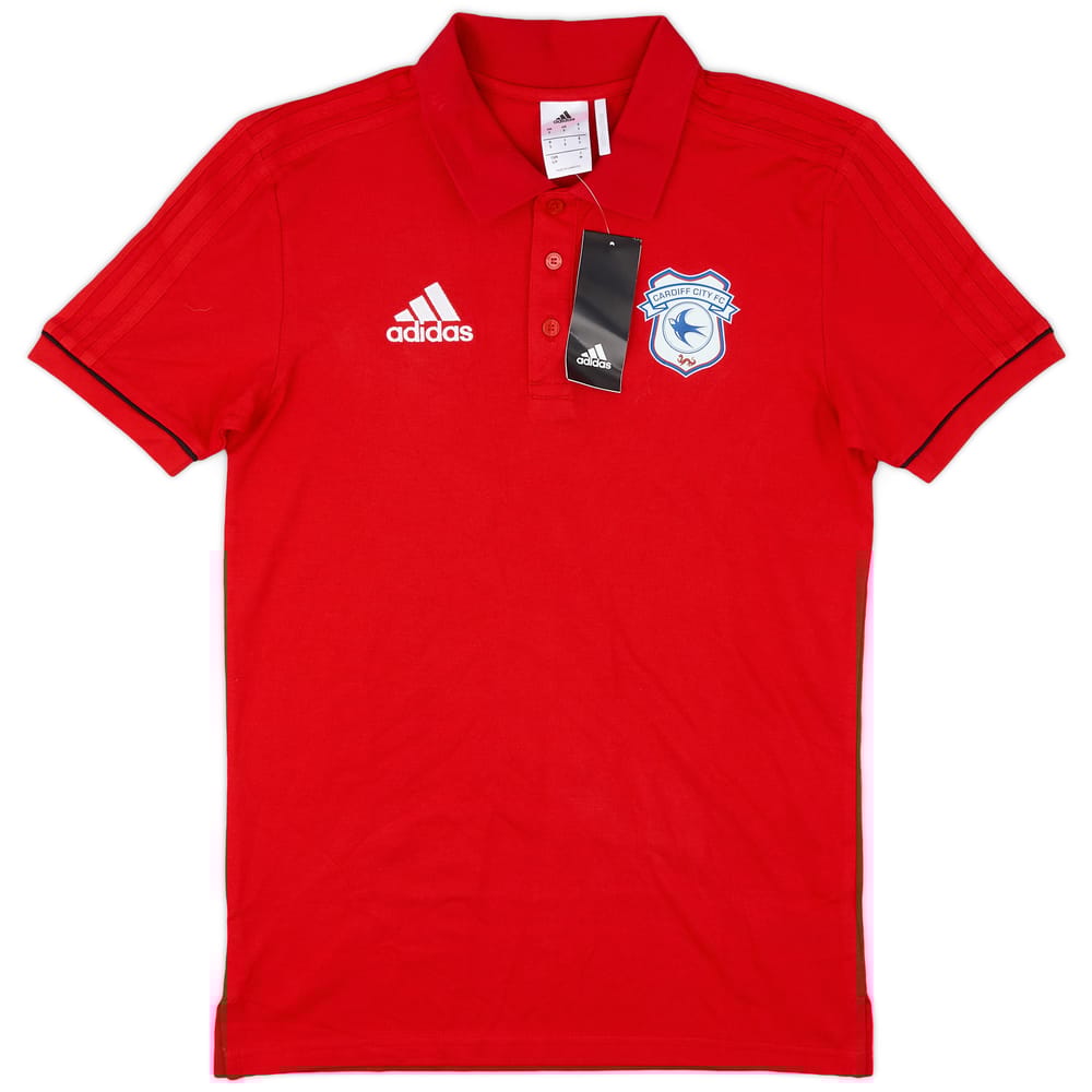 2017-18 Cardiff City adidas Polo Shirt (S)
