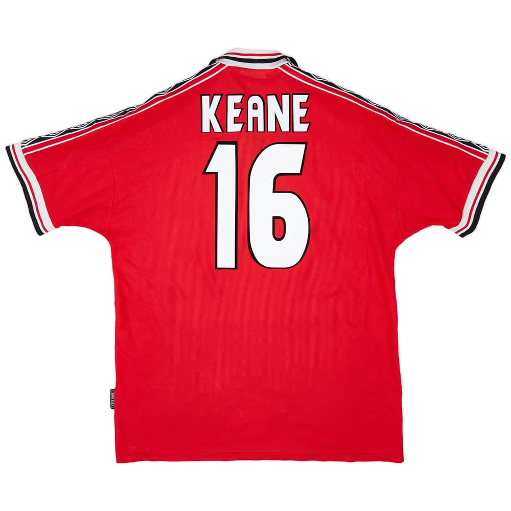 1998-00 Manchester United Home Shirt Keane #16 - 5/10 - (XL)