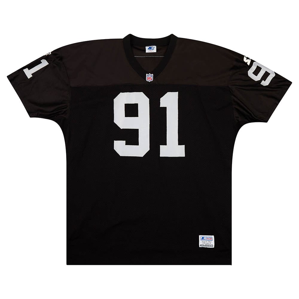 1992-94 LA Raiders Upshaw #91 Authentic Starter Jersey (Home) XXL