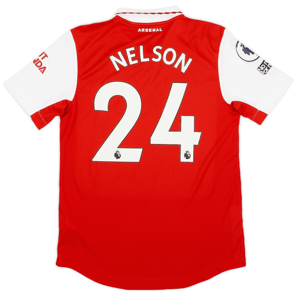 2022-23 Arsenal Authentic Home Shirt Nelson #24