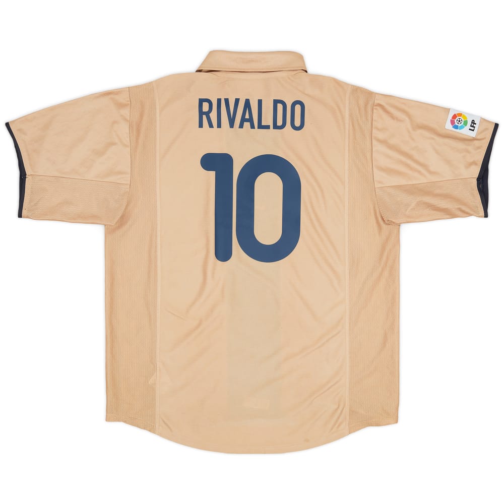 2001-03 Barcelona Away Shirt Rivaldo #10 - 8/10 - (XL)