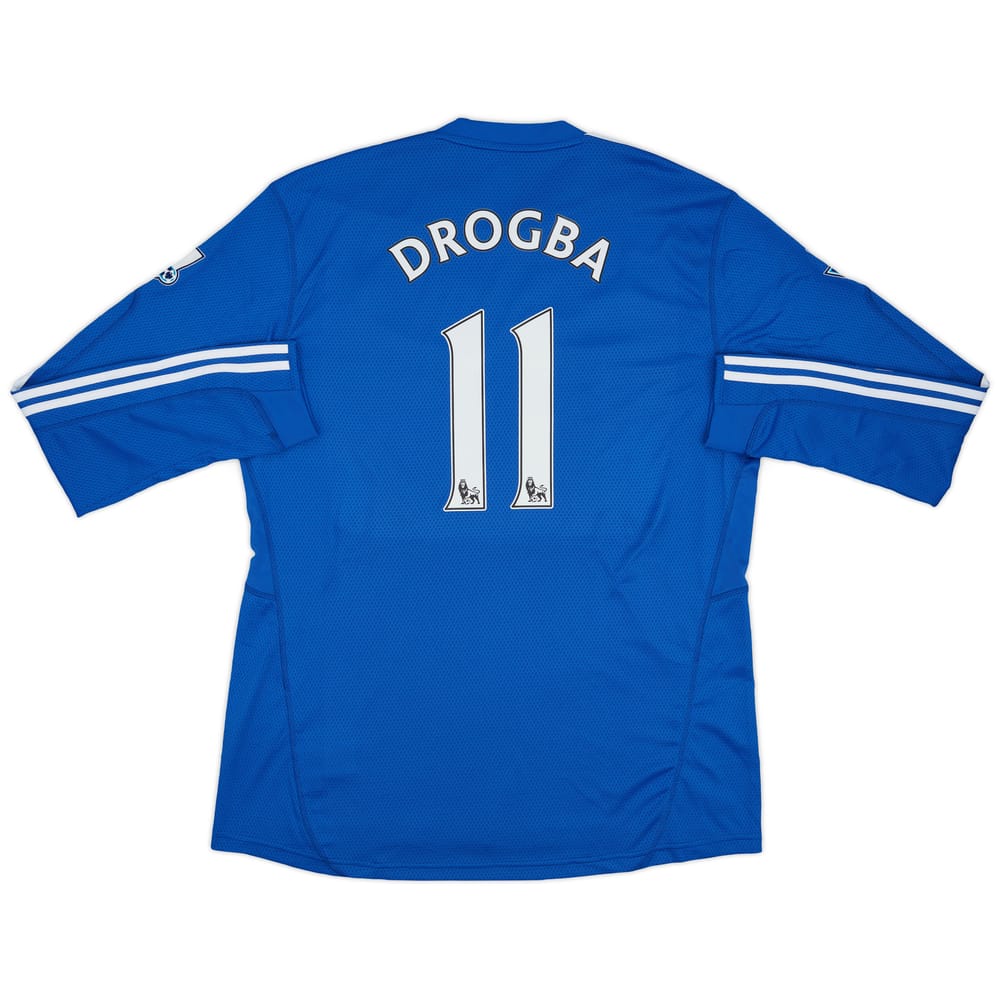 2009-10 Chelsea Home L/S Shirt Drogba #11 - 8/10 - (XL)