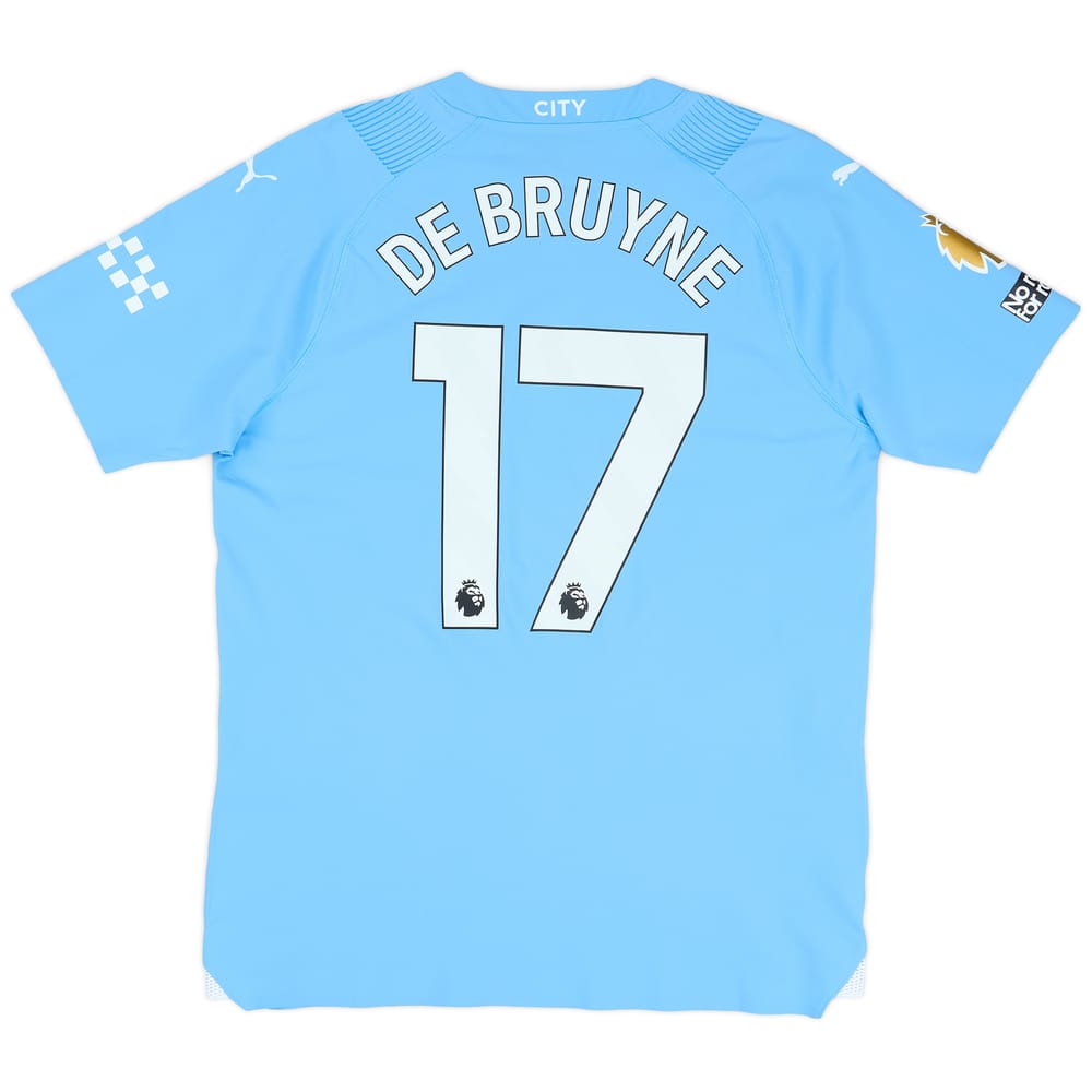 2023-24 Manchester City Player Issue Home Shirt De Bruyne #17