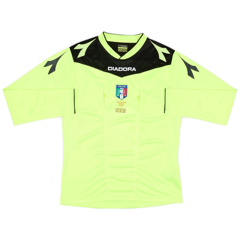 2014-15 Italy Diadora Referee L/S Shirt - 8/10 - (M)