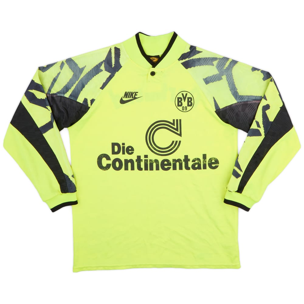1991-92 Borussia Dortmund Home L/S Shirt - 5/10 - (M)