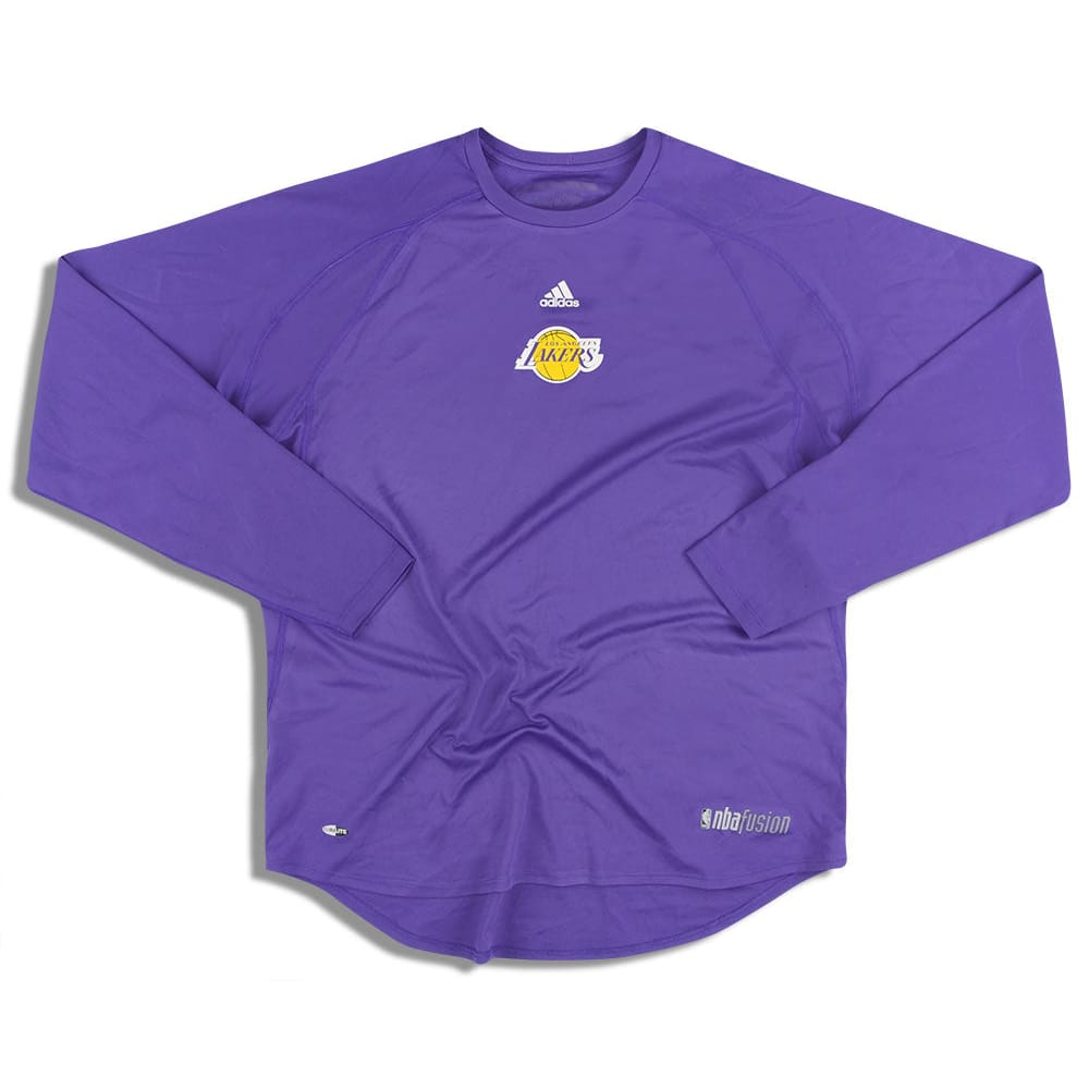 2010s LA Lakers adidas NBA Fusion L/S Training Tee XL