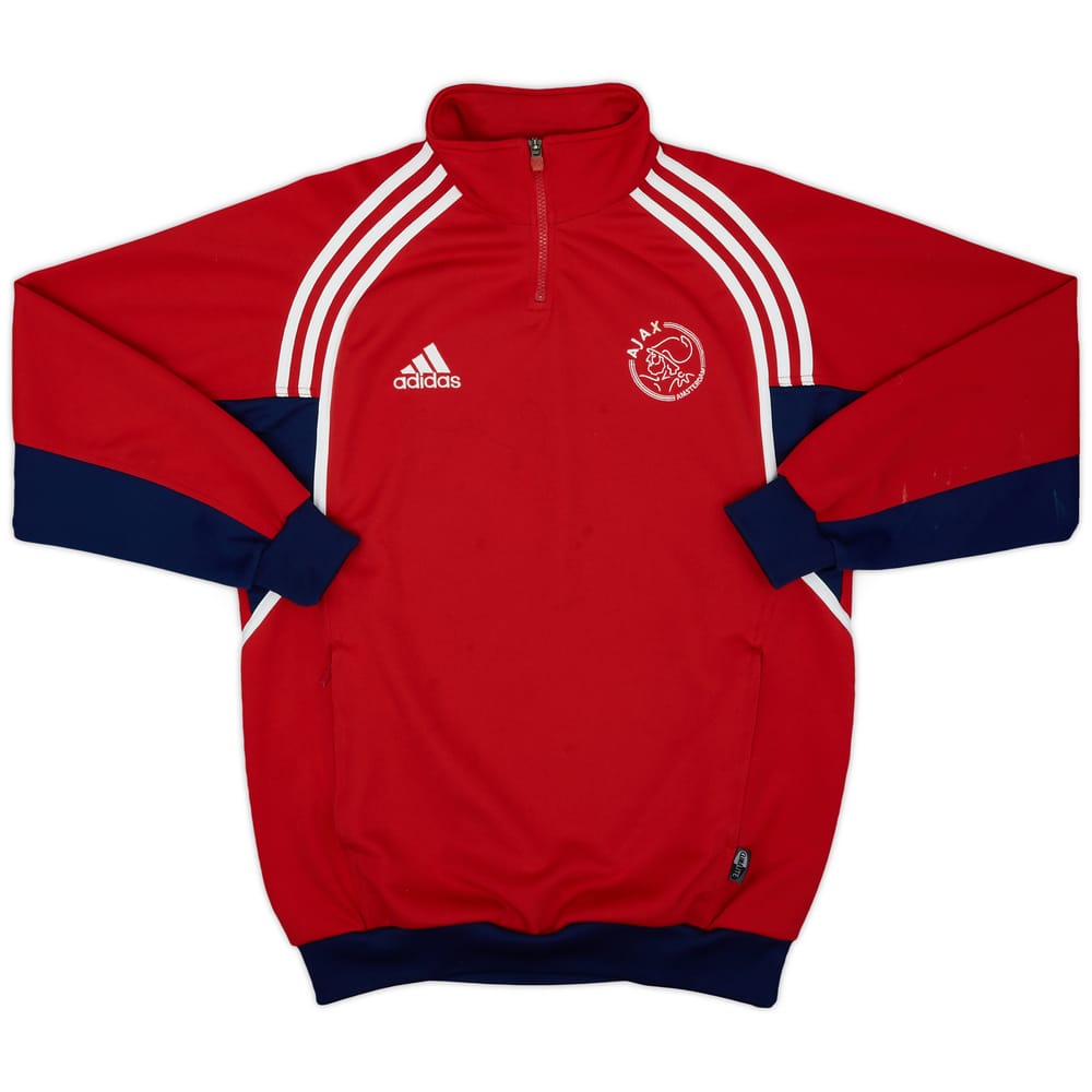 2000-01 Ajax adidas 1/4 Zip Drill Top - 8/10 - (XL.Boys)