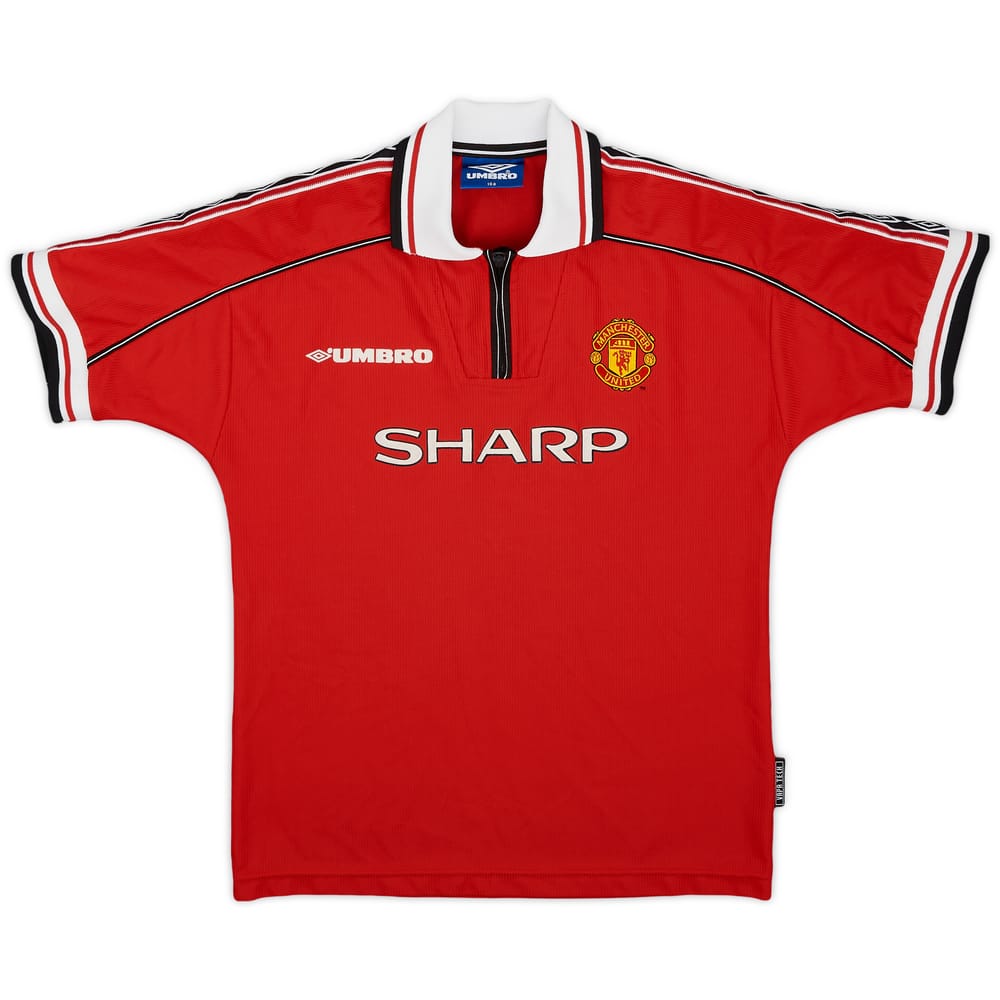 1998-00 Manchester United Home Shirt - 8/10 - (L.Boys)