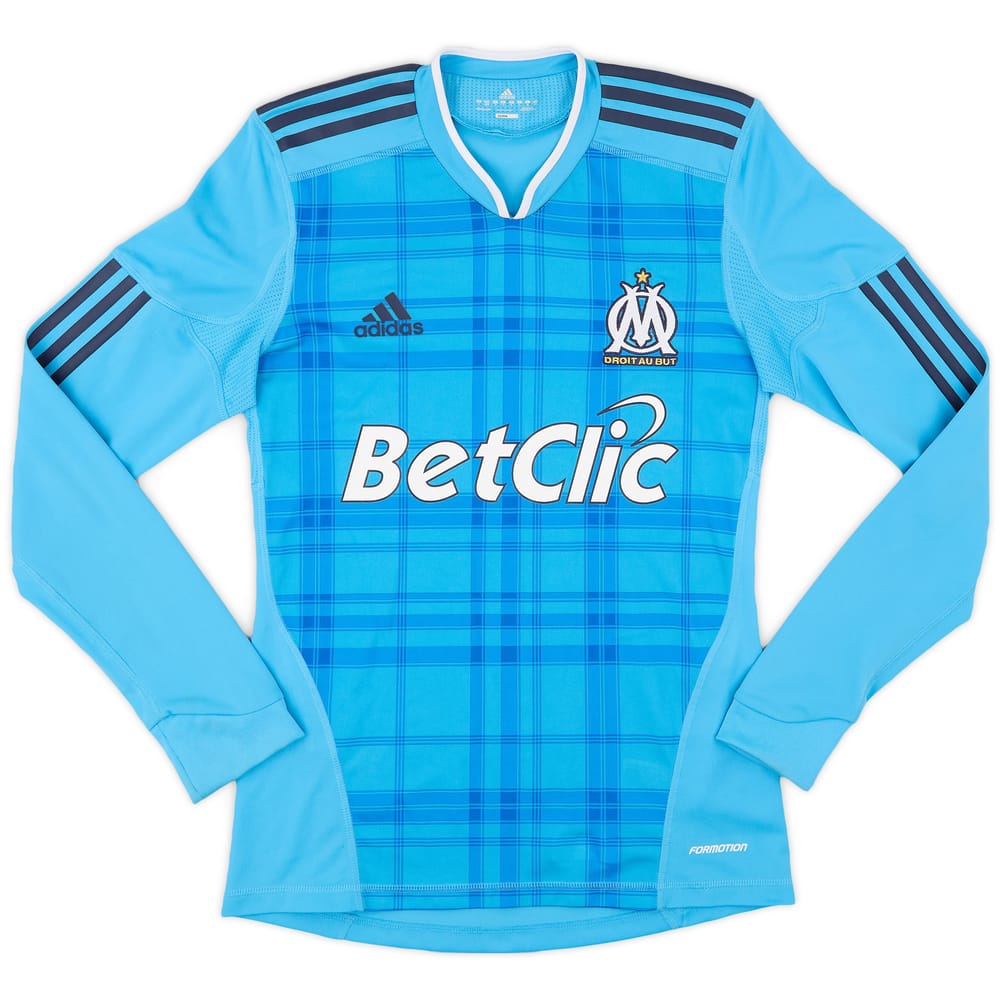 2010-11 Olympique Marseille Authentic Away L/S Shirt - 9/10 - (S)