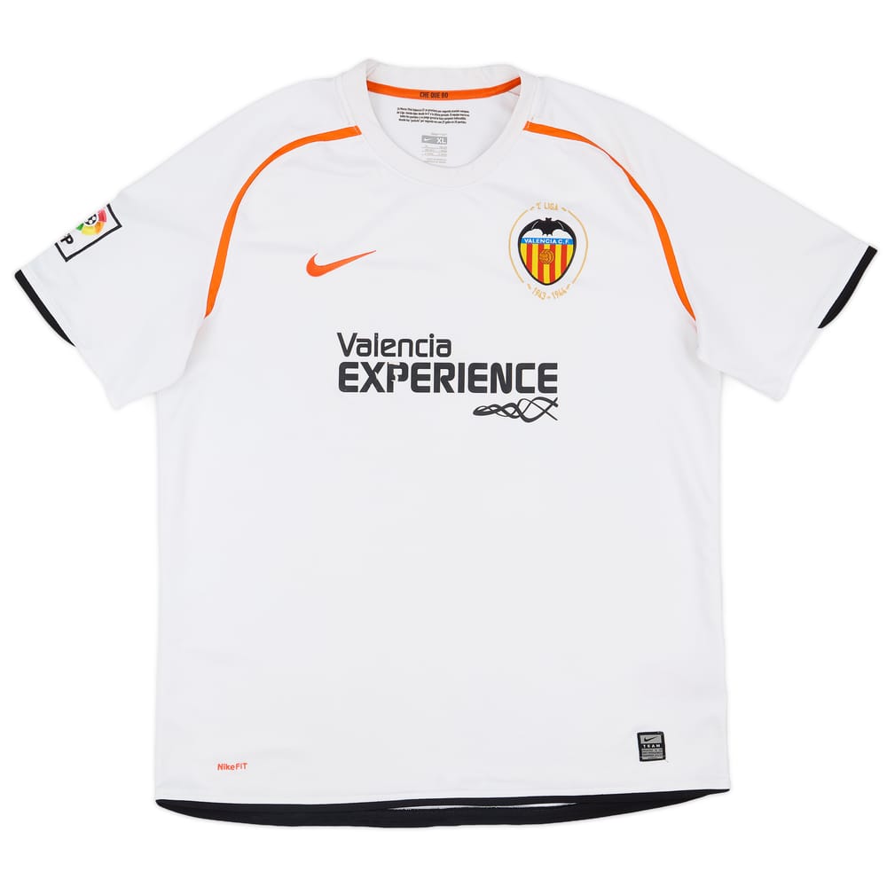 2008-09 Valencia Home Shirt - 6/10 - (XL)