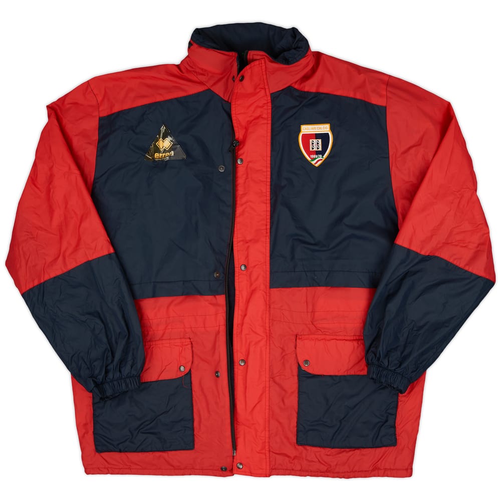 1995-96 Cagliari Errea Hooded Rain Jacket - 5/10 - (3XL)