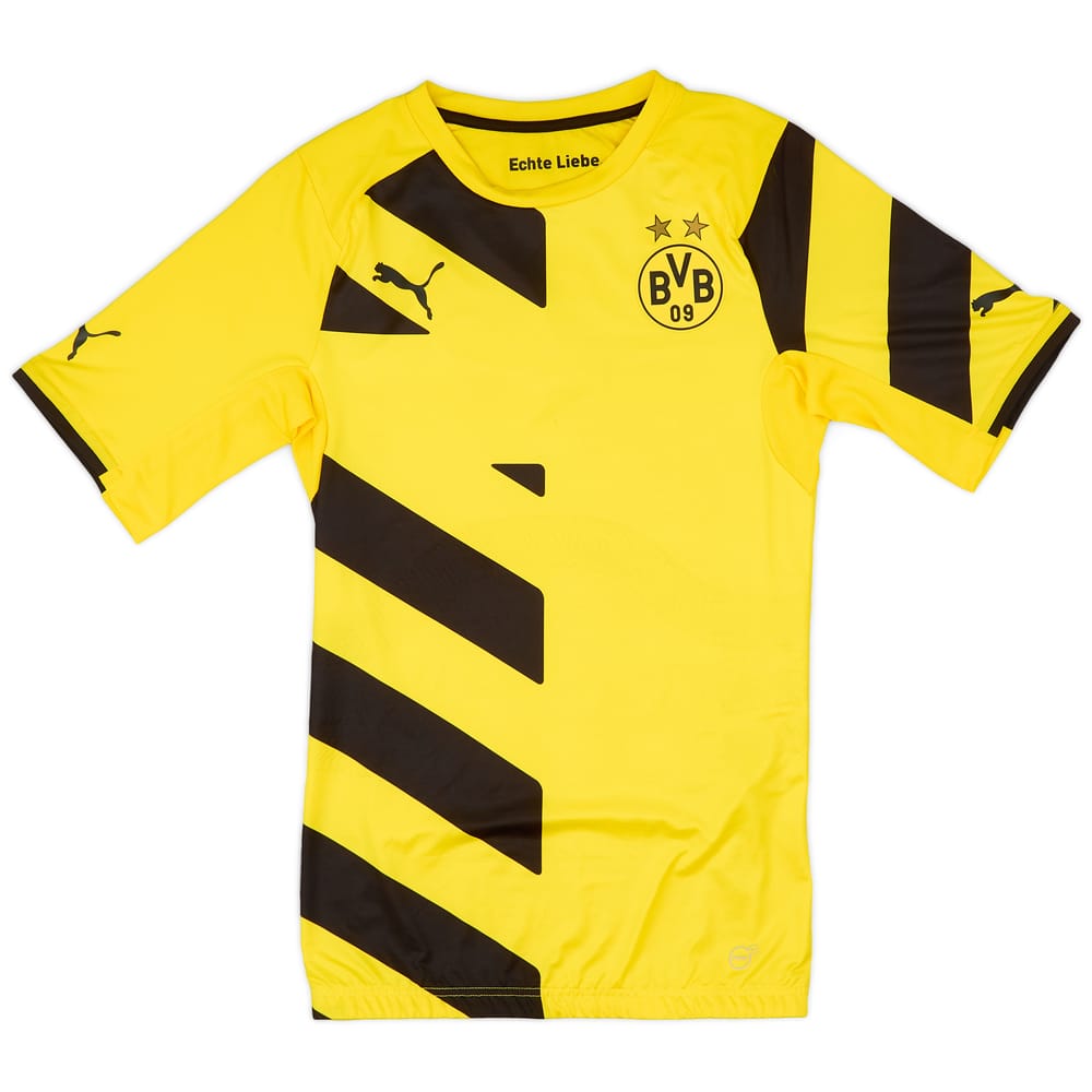 2014-15 Borussia Dortmund Player Issue ACTV Fit Home Shirt - 7/10 - (L)