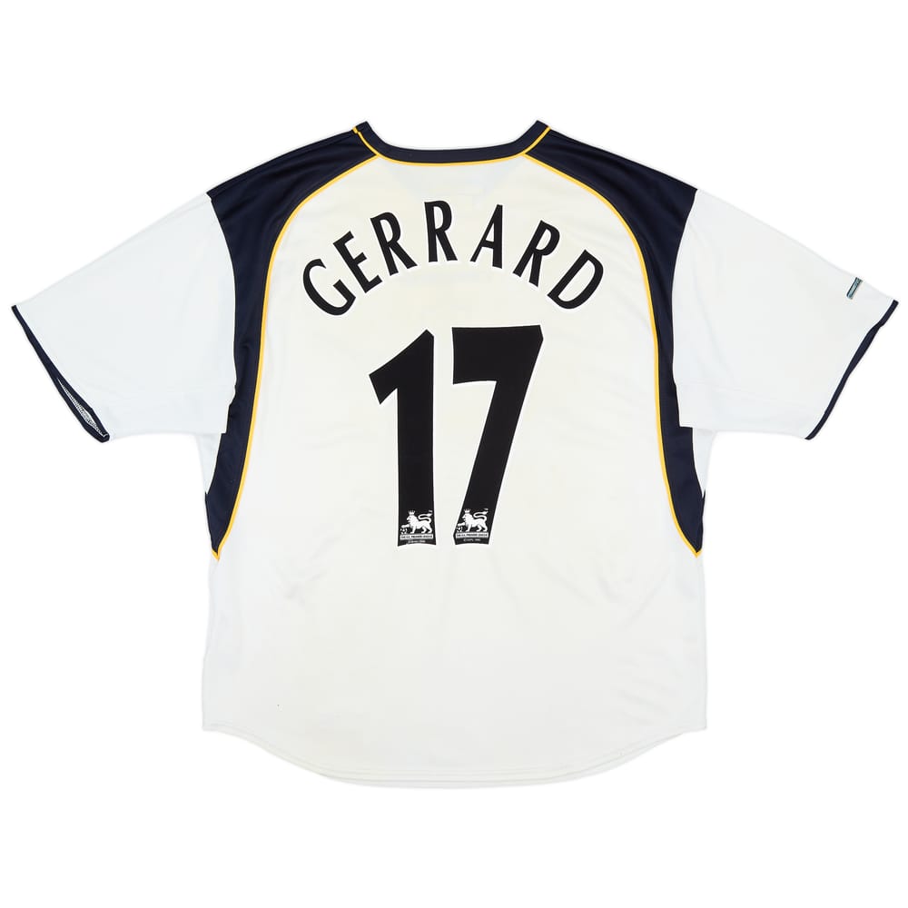 2001-03 Liverpool Away Shirt Gerrard #17 - 5/10 - (L)