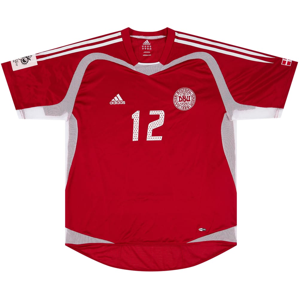 2004-05 Denmark Match Issue Home Shirt #12