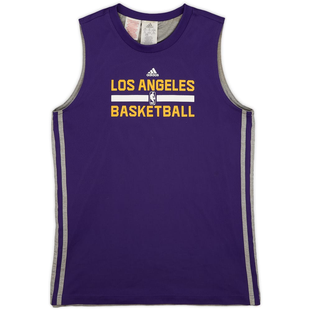 2014-15 LA Lakers adidas Reversible Training Jersey - 8/10 - (XL.Boys)