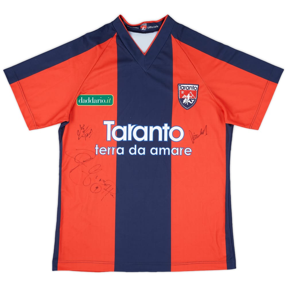 2009-10 Taranto Signed Home Shirt - 8/10 - (L)