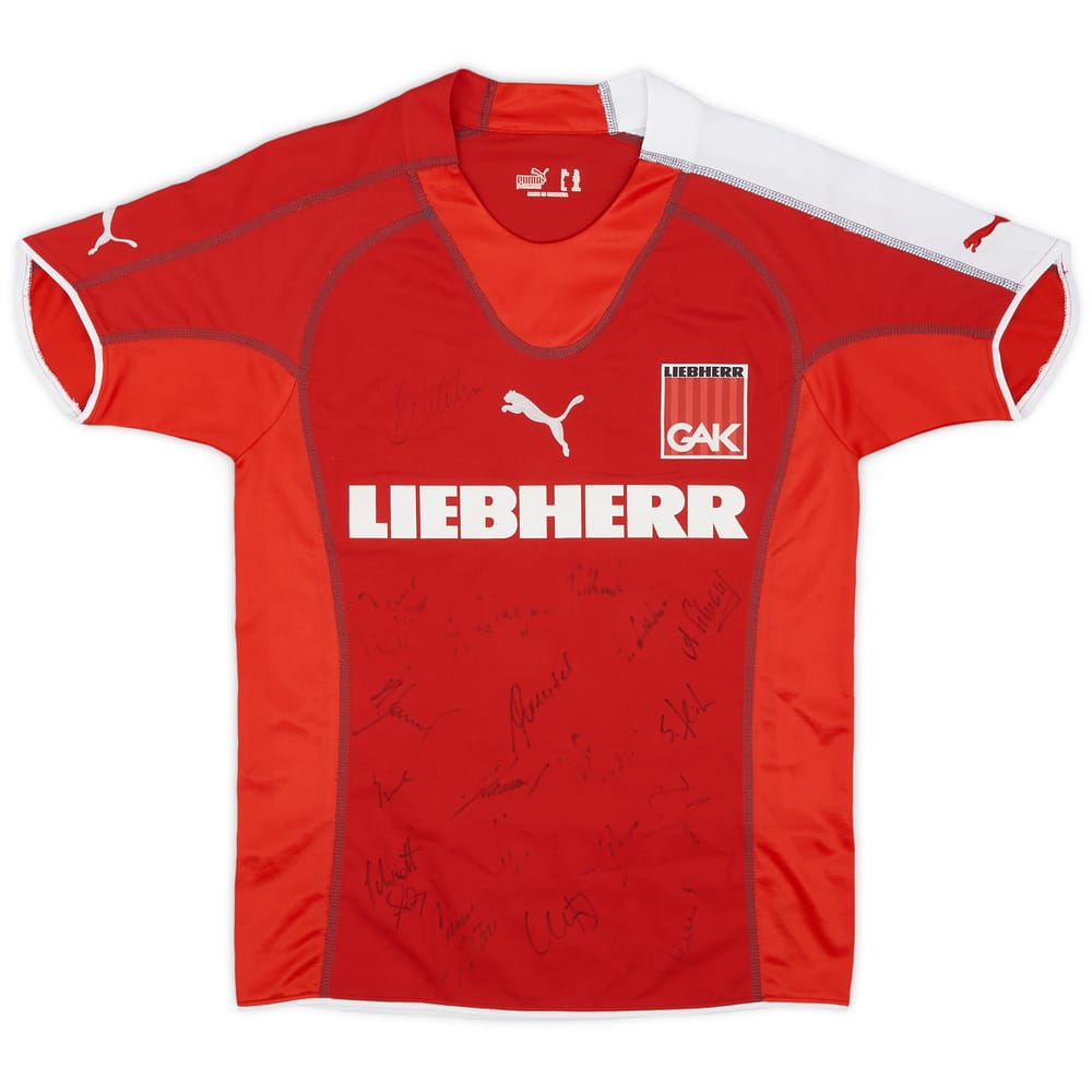 2005-06 Grazer AK Signed Home Shirt - 8/10 - (L.Boys)