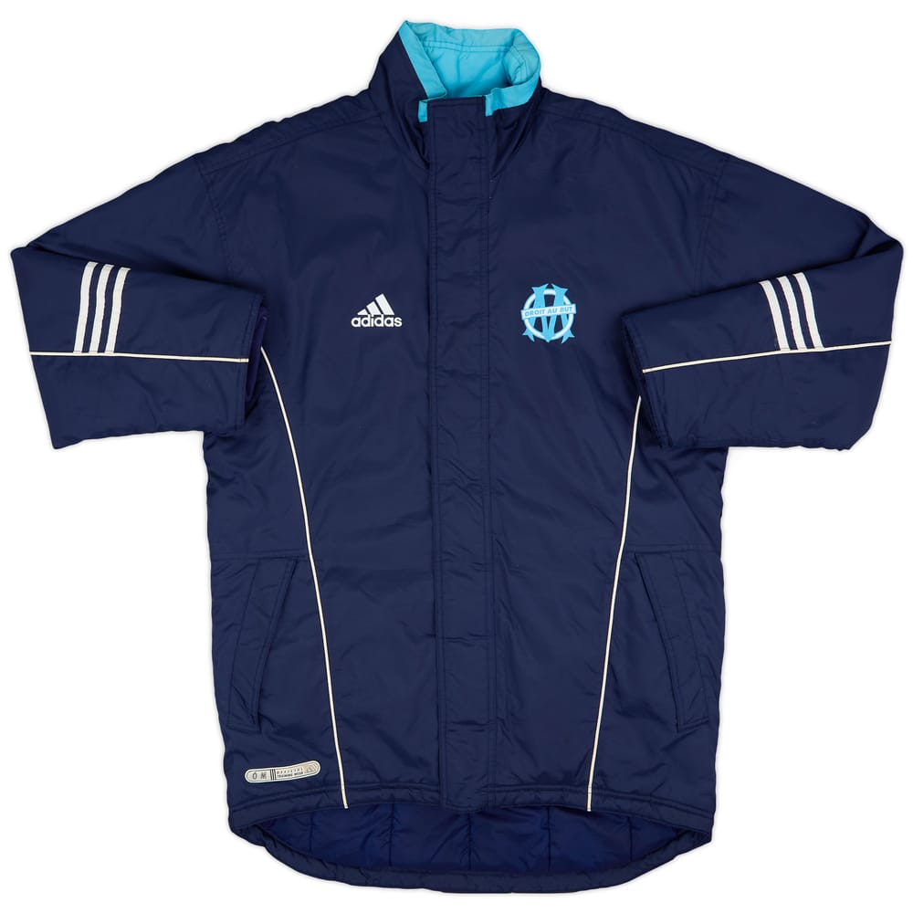 1999-00 Olympique Marseille adidas Bench Coat - 8/10 - (M)
