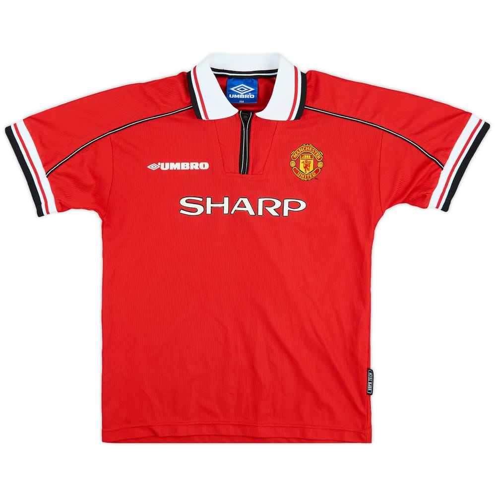 1998-00 Manchester United Home Shirt - 9/10 - (L.Boys)