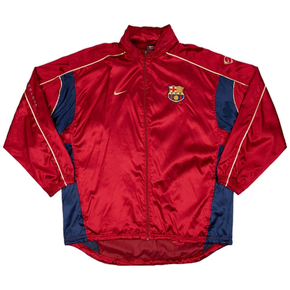 2001-02 Barcelona Nike Hooded Rain Jacket - 9/10 - (XXL)