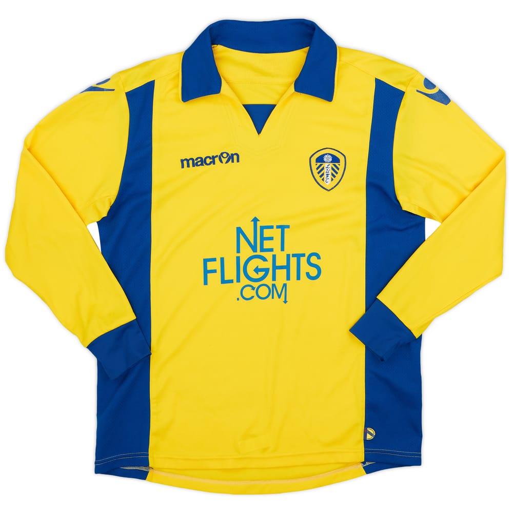 2009-10 Leeds United Away L/S Shirt - 8/10 - (L)