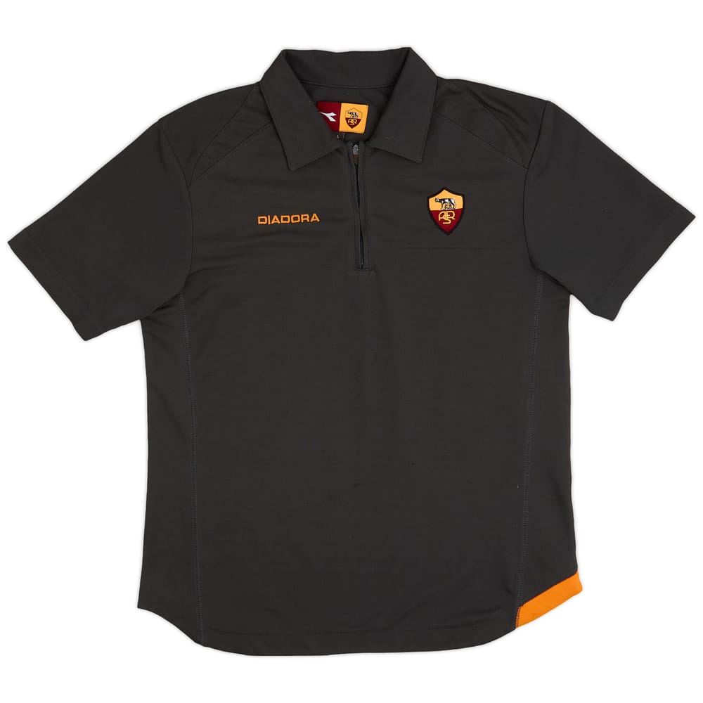 2005-06 Roma Diadora 1/4 Zip Polo - 6/10 - (L)