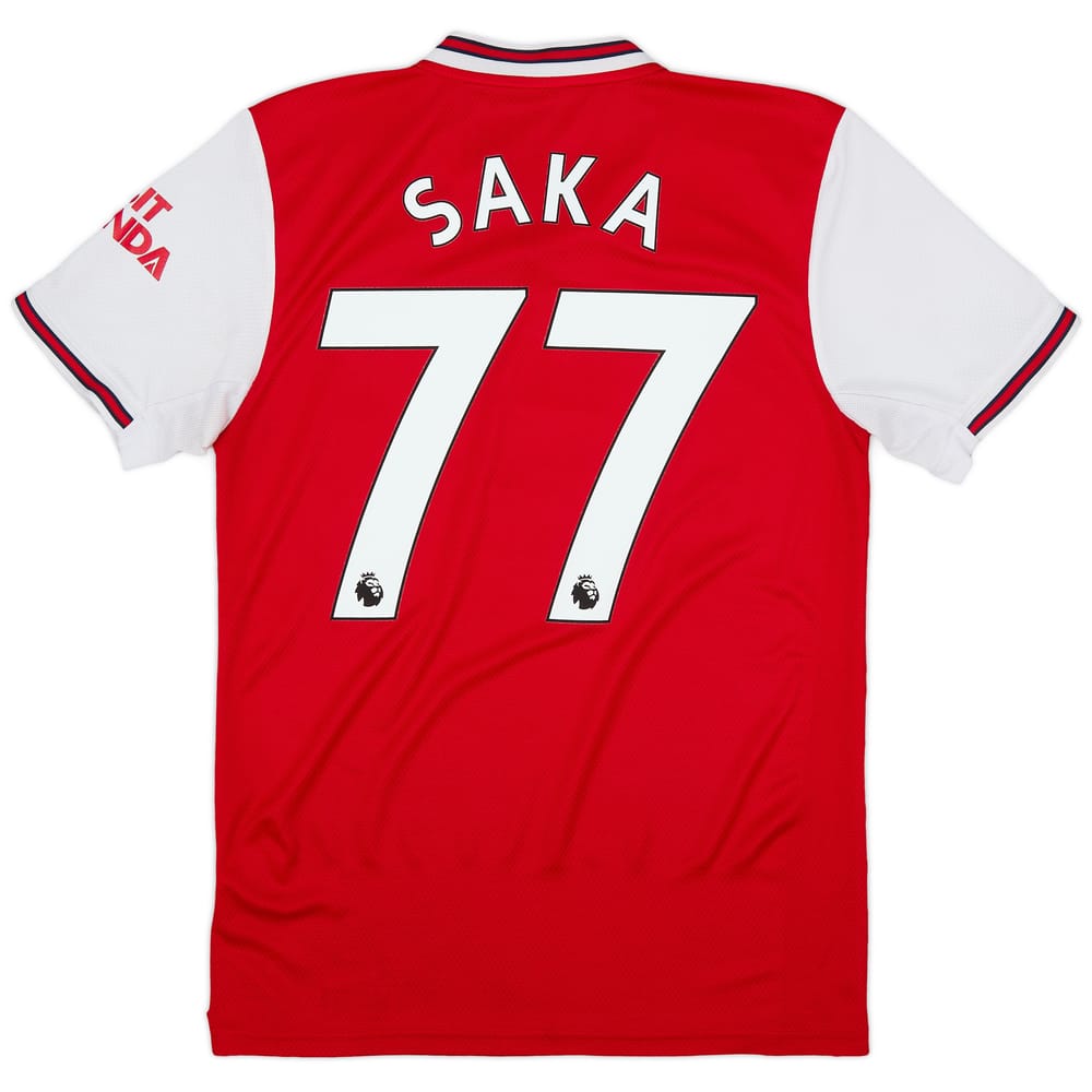 2019-20 Arsenal Home Shirt Saka #77 - 9/10 - (S)